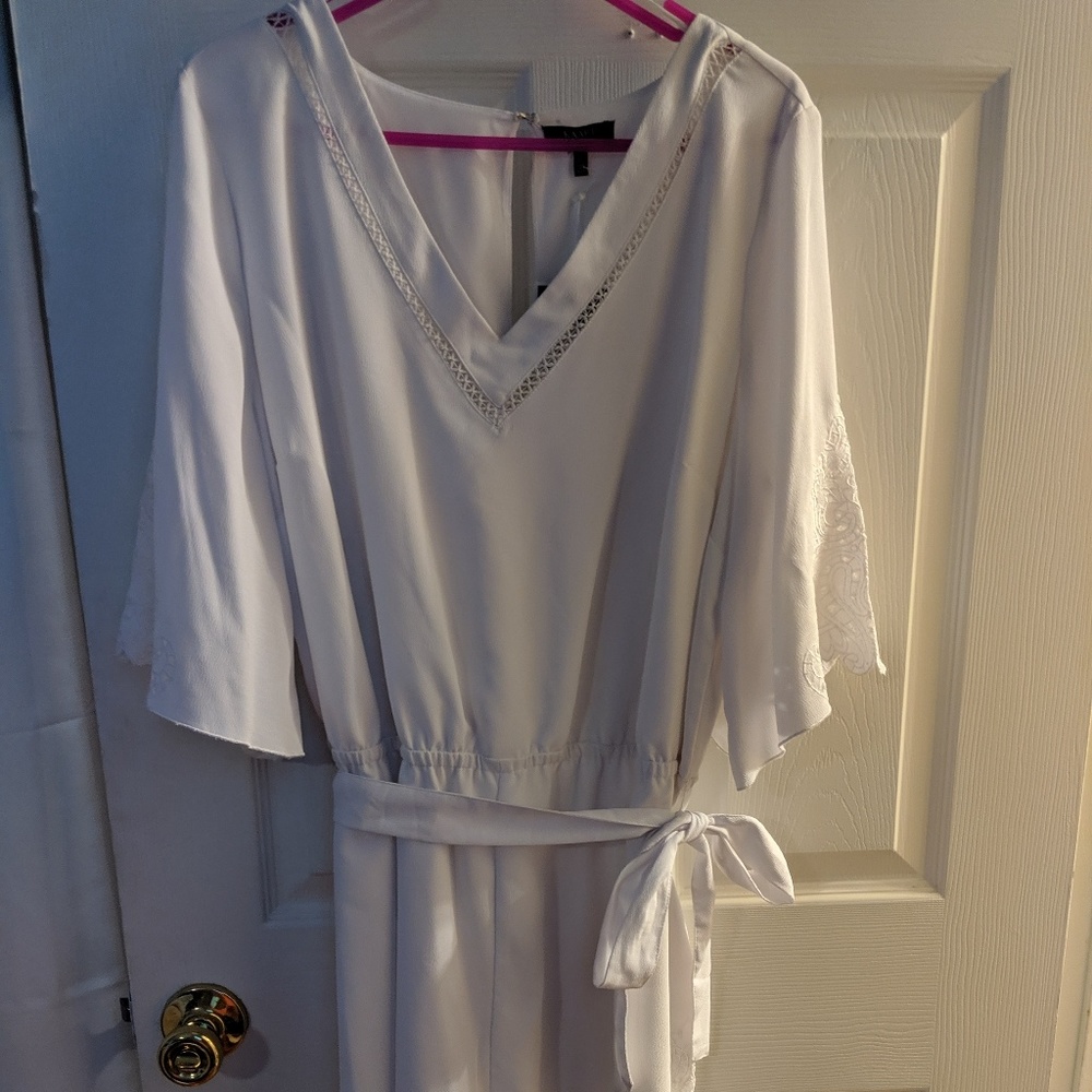 White lace romper